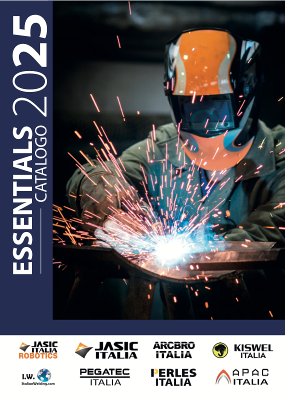 Copertina Catalogo Essentials 2025 Saldatura Jasic Kiswel Arcbro